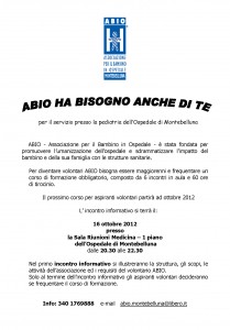 Locandina corso ABIO 2012